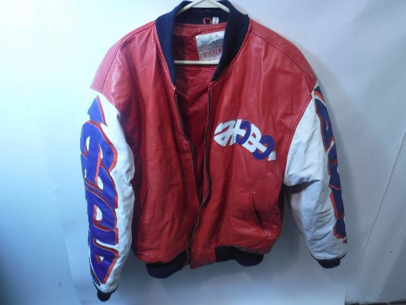 lot 49 image: RedWhite Leather Coat