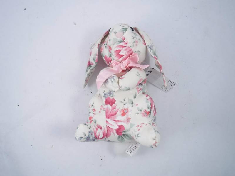 lot 78 image: Stuffed Rose Bunny
