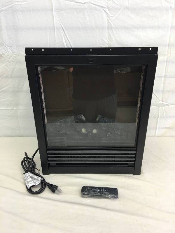 lot 7 image: Electric Fireplace Heater Insert retail $169