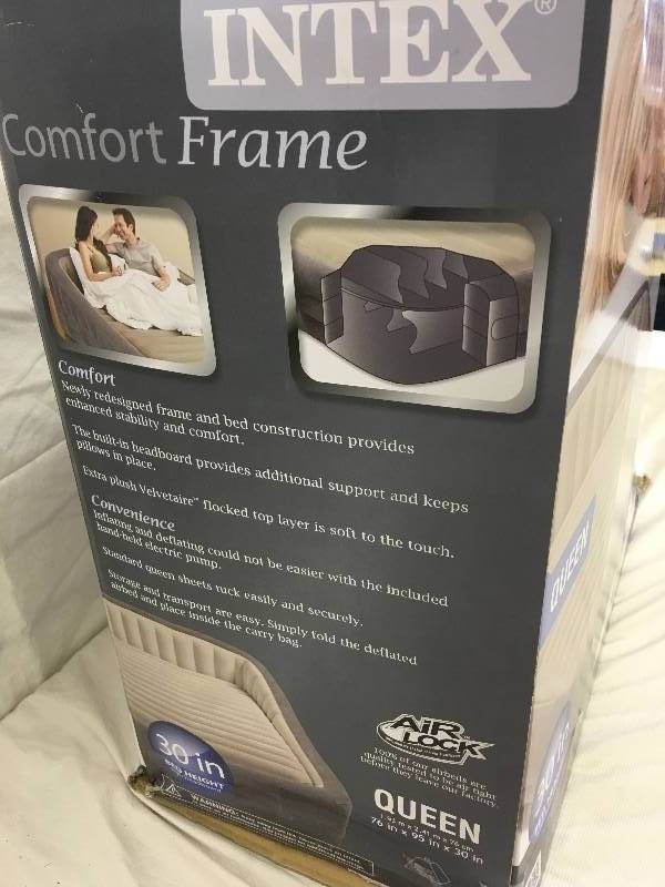 lot 48 image: comfort frame queen air mattress