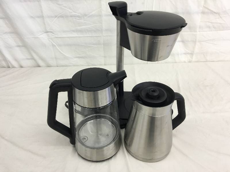 lot 138 image: OXO On Barista Brain 12 Cup Coffee Maker with Removable Kettle retail $229