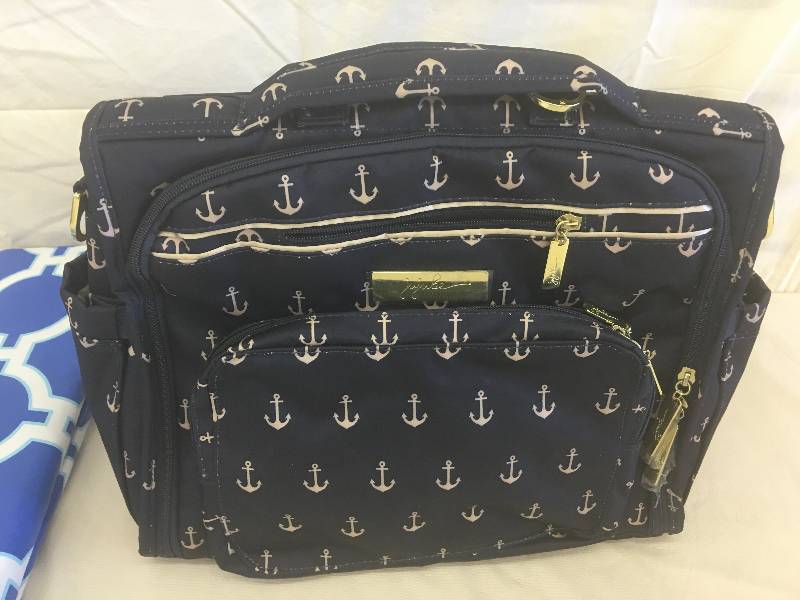 lot 186 image: table cloth,table cover  jujube legacy diaper bag retail $133