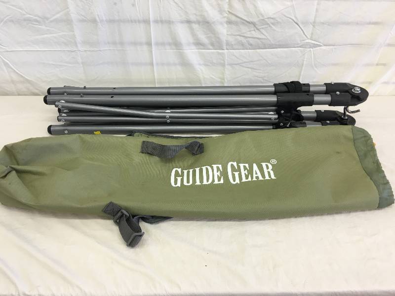 lot 16 image: guide gear heavy duty hammock stand retail $89