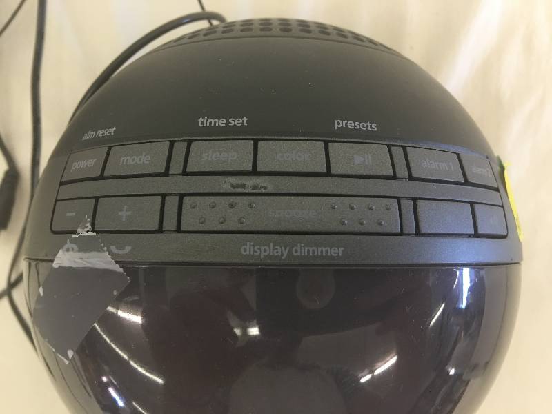 lot 197 image: iHome iBT29BC Bluetooth Color Changing Dual Alarm Clock FM Radio with USB Charging and Speakerphone