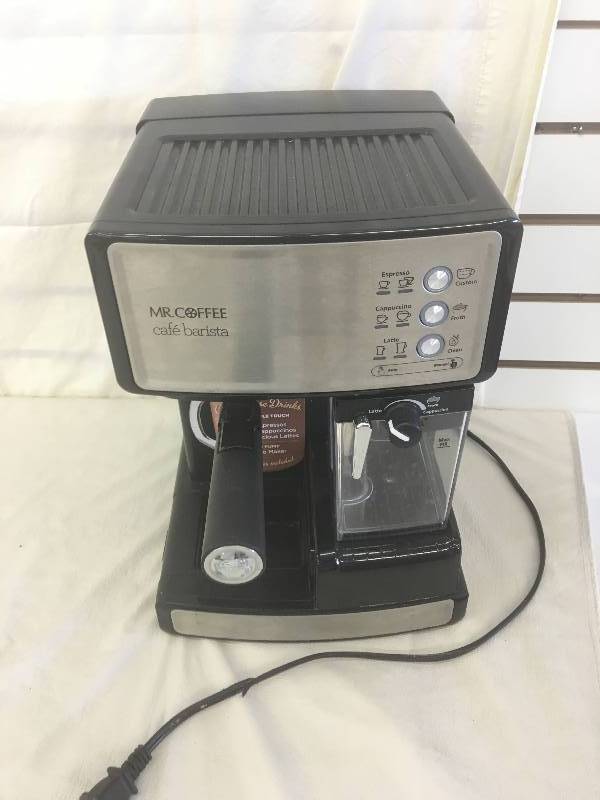 lot 246 image: Mr. Coffee Caf Barista Premium EspressoCappuccino System, ECMP1000  retail $159
