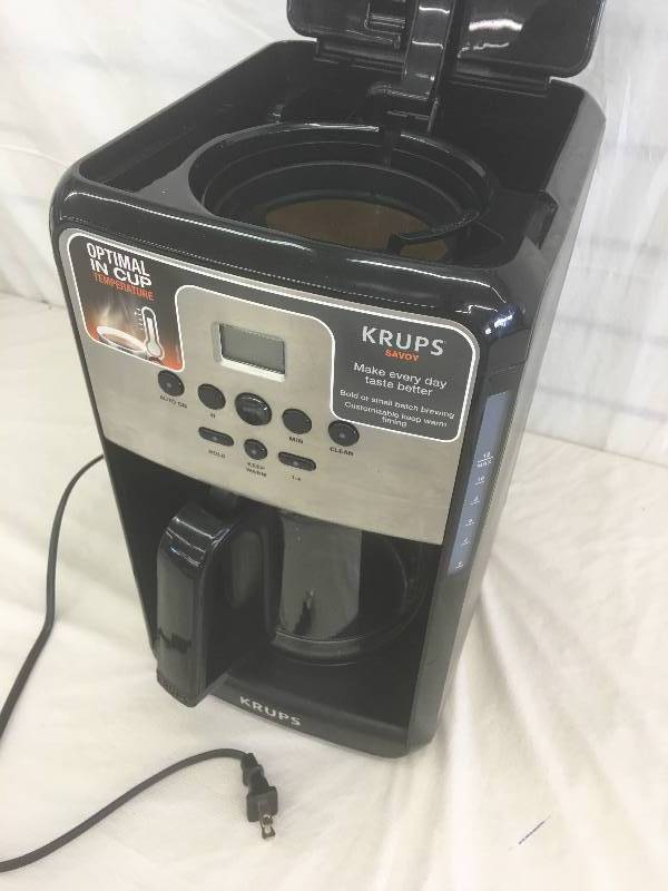 lot 274 image: Krups 12-Cup Programmable Coffee Maker
