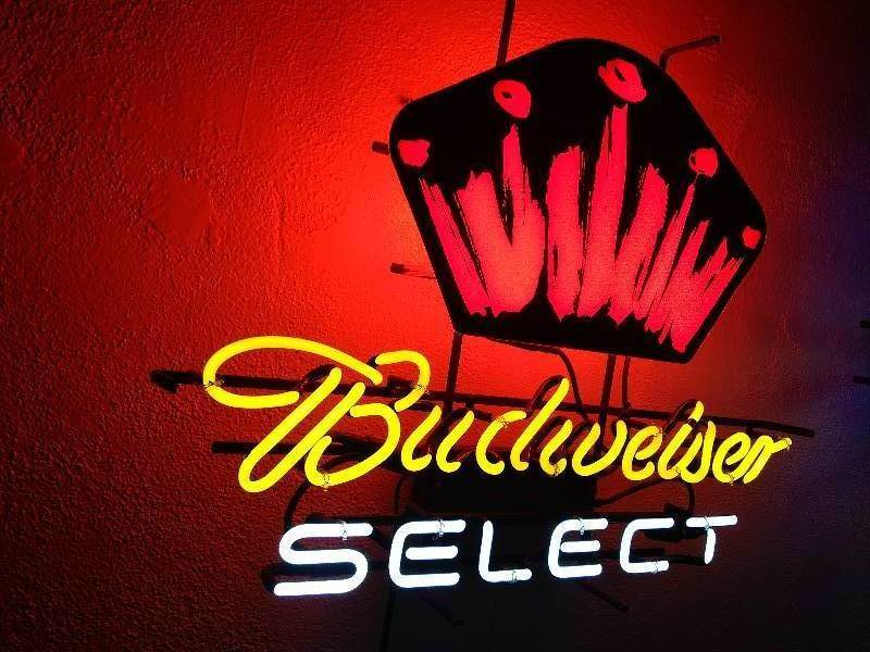 budweiser select lighted sign