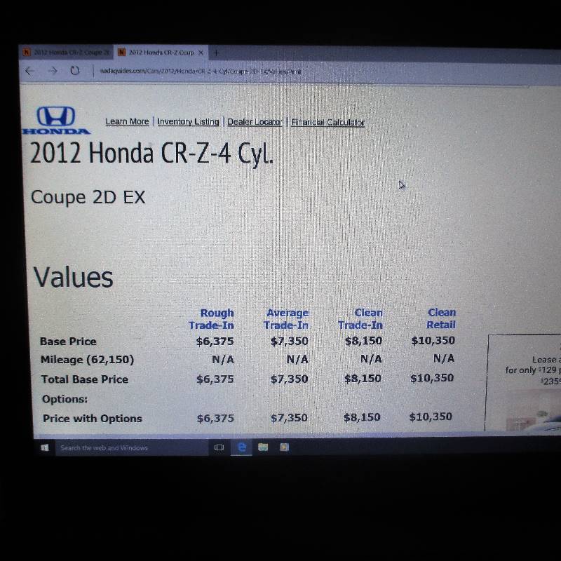2012 HONDA CR-Z