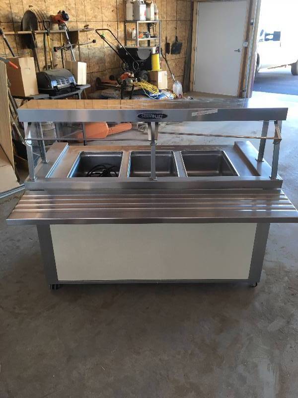 Stainless heated buffet