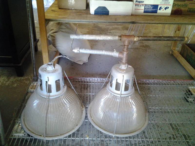 lot 47 image: 2-Holophane Lobay #685 Fixtures,
