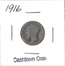 1916 Mercury Dime