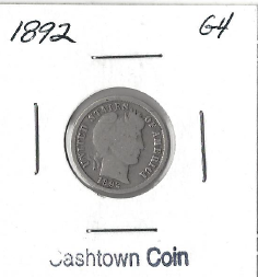 1892 Barber Dime