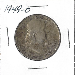 1949 - D Franklin Half Dollar