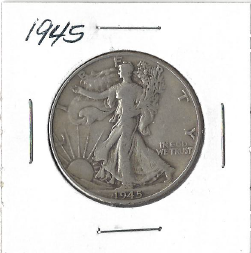 1945 Walking Liberty Half Dollar