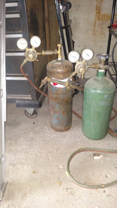 oxyacetylene torch, just filled $60 in gasses alone