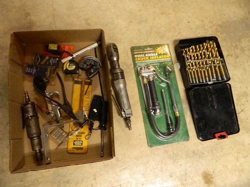 lot 60 image: Drill Bits, Air Tools, and More