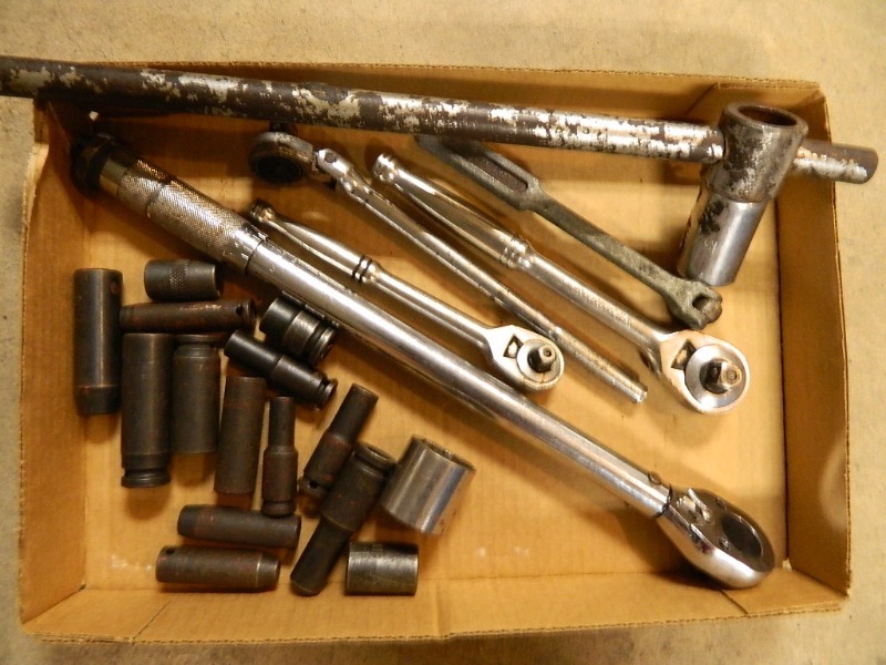 lot 61 image: Impact Sockets, Torque Wrench, and More