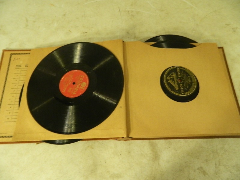 lot 155 image: Vintage Record Album With Records