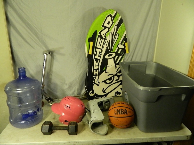 lot 162 image: Razor Scooter, Batting Helmet, and More