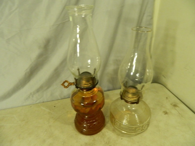 lot 164 image: 2 Old Oil Lamps