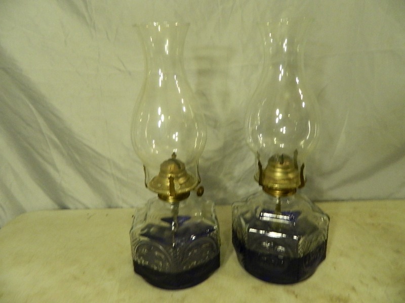 lot 165 image: 2 Old Oil Lamps