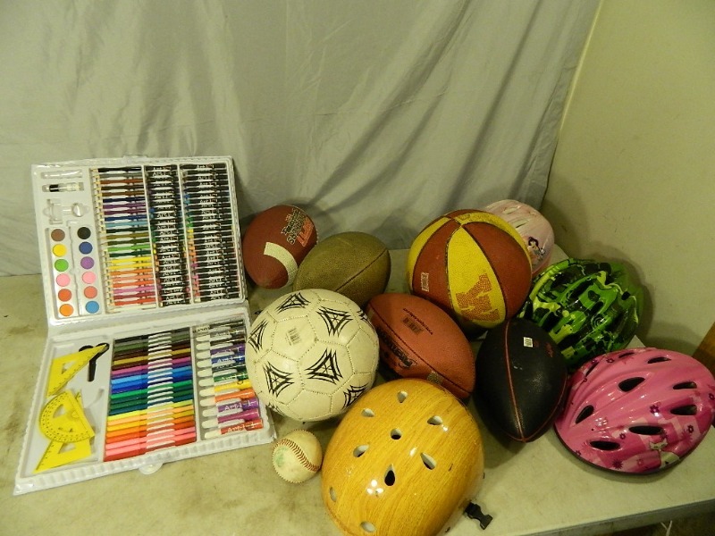 lot 176 image: Helmets and Toys