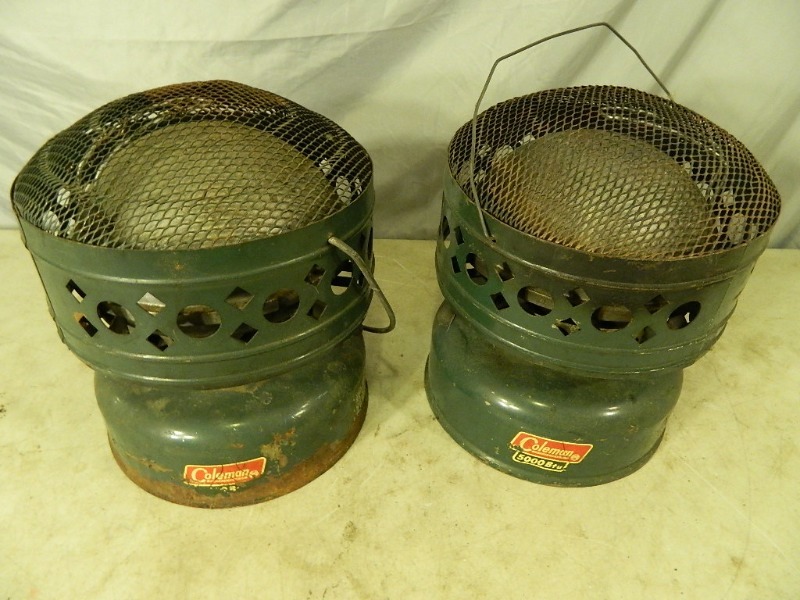 lot 205 image: 2 Metal Coleman Heaters