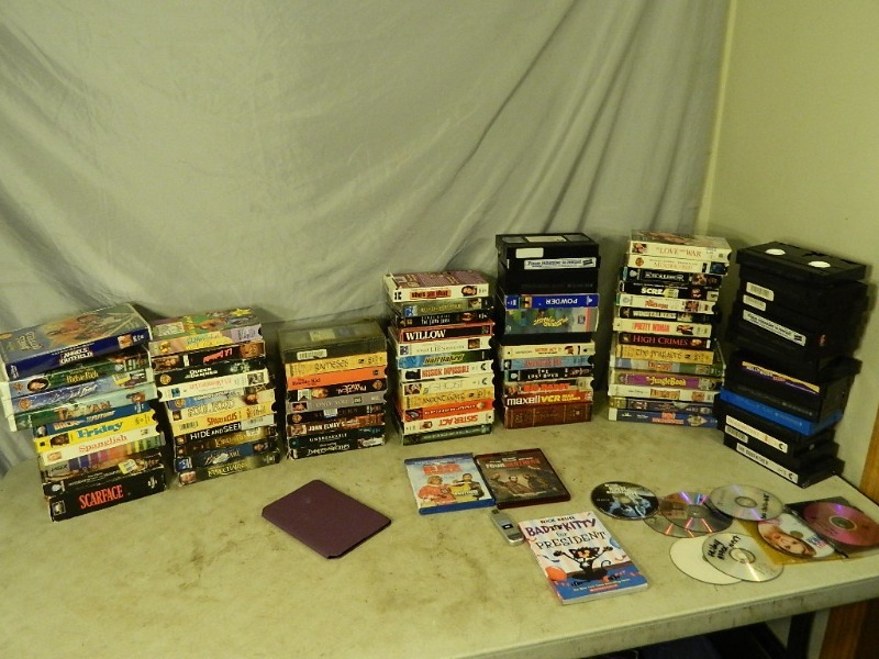 lot 219 image: Dvds, VHS Tapes, and More