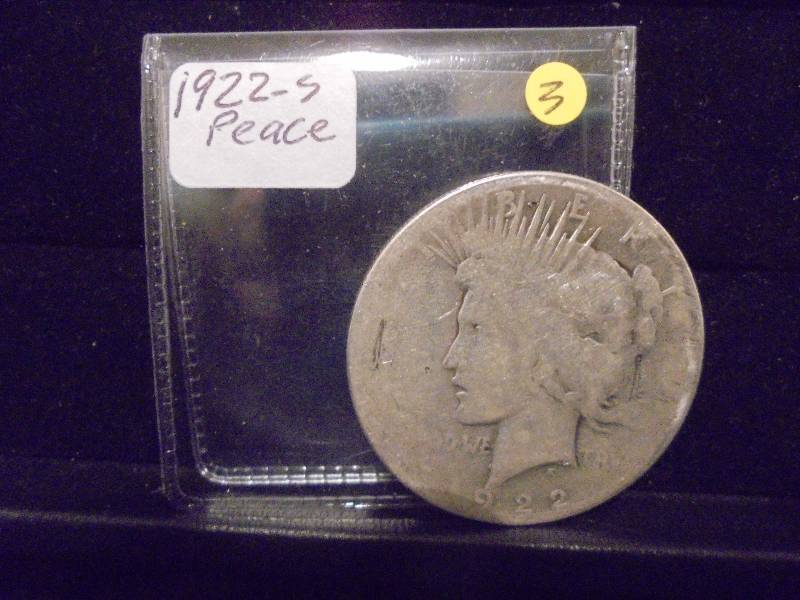 1922 S Peace Silver Dollar