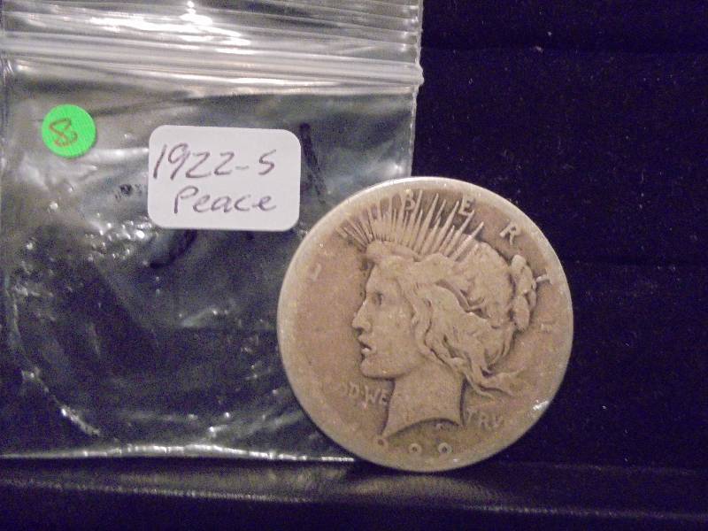 1922 S Peace Silver Dollar