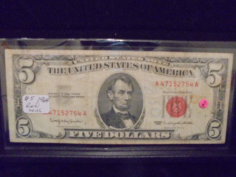 1963 Series $5 Red Seal Note