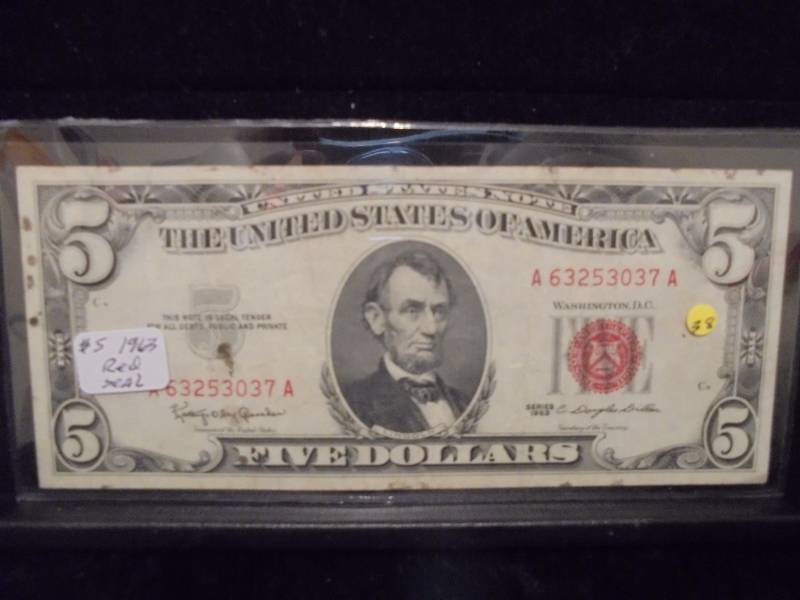 1963 Series $5 Red Seal Note