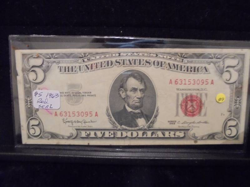 1963 Series $5 Red Seal Note
