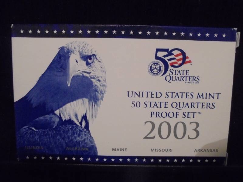 2003 US Mint 50 State Quarters Proof Set