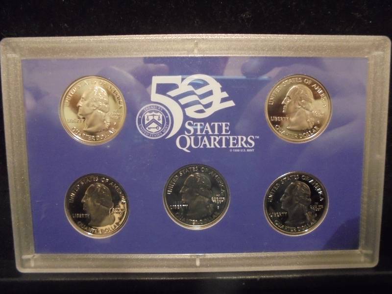 2001 US Mint 50 State Quarters Proof Set
