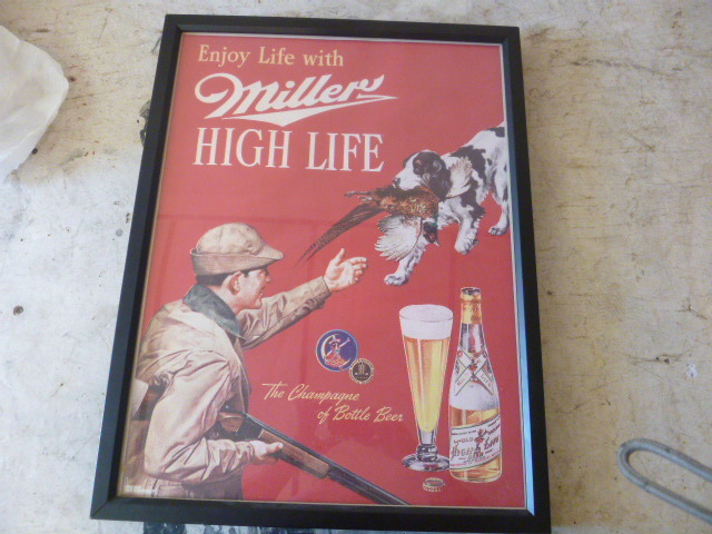 lot 40 image: Miller High Life Hunting Picture