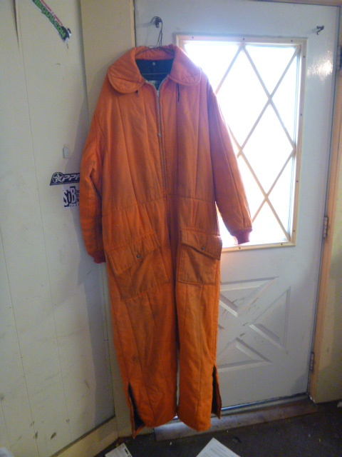 lot 52 image: Zero-Zero Blaze Orange Coveralls