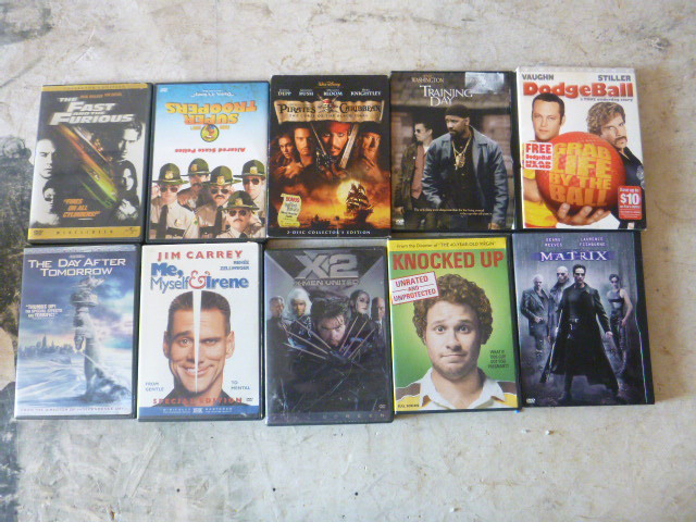lot 112 image: 10 DVD Movies