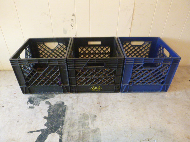 lot 134 image: 3 Milk Crates