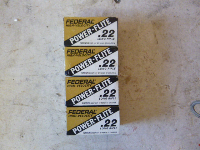 lot 177 image: 4 Boxes of Federal 22 Long Rifle Shells