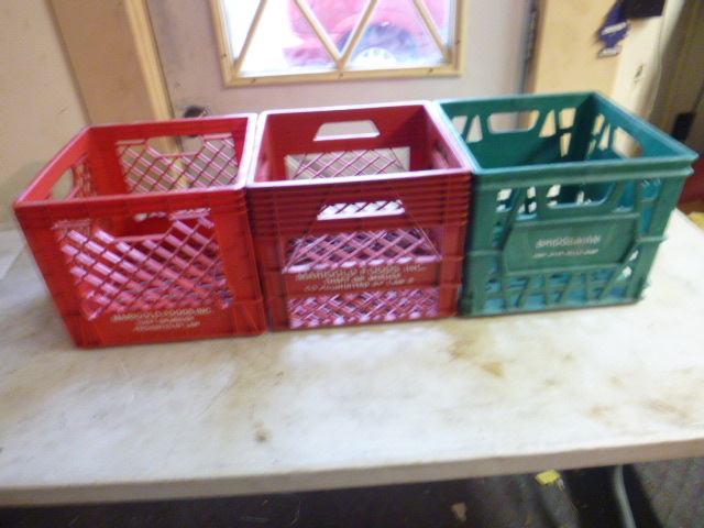 lot 348 image: 3 Milk Crates
