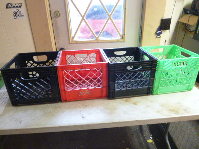 lot 349 image: 4 Milk Crates