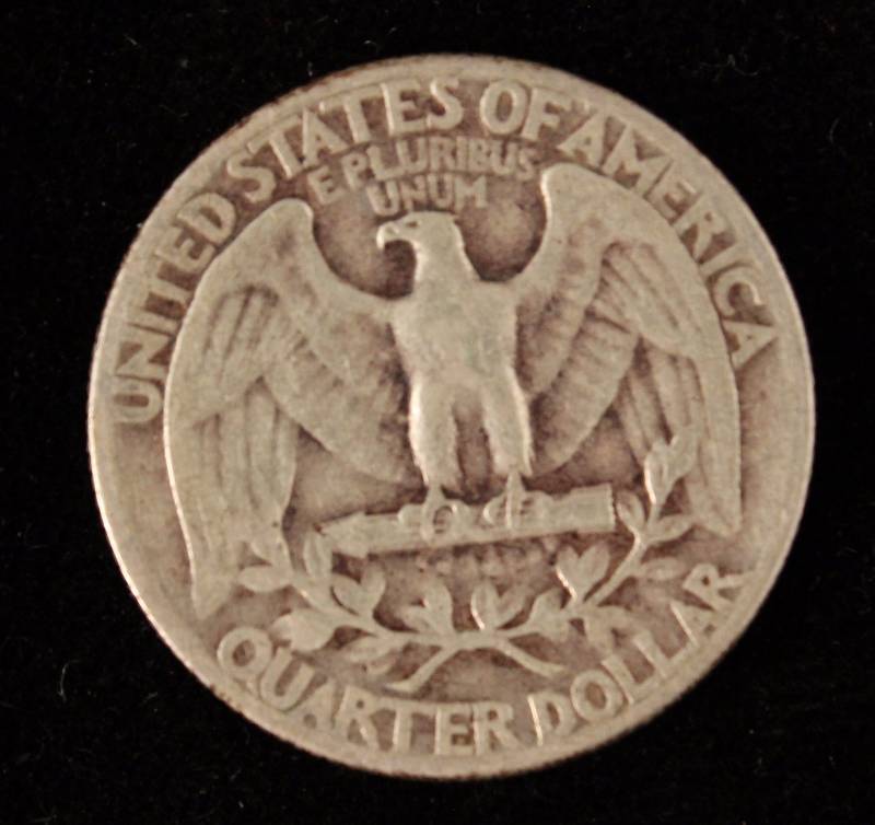 1945 WASHINGTON SILVER QUARTER FINE