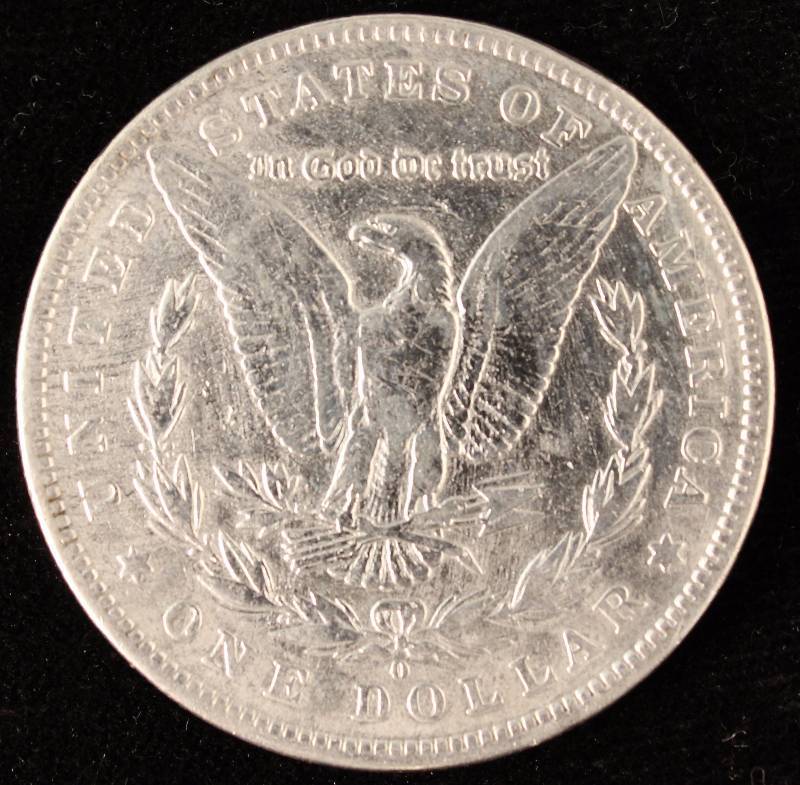 1881-O MORGAN SILVER DOLLAR FINE DETAILS CLEANED