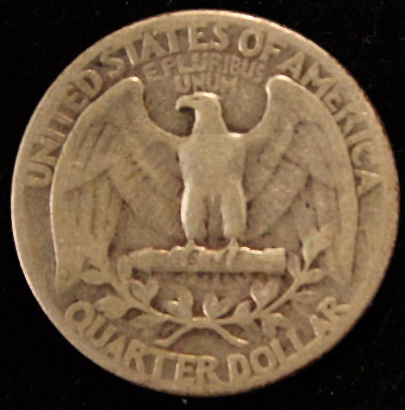 1945 WASHINGTON SILVER QUARTER FINE