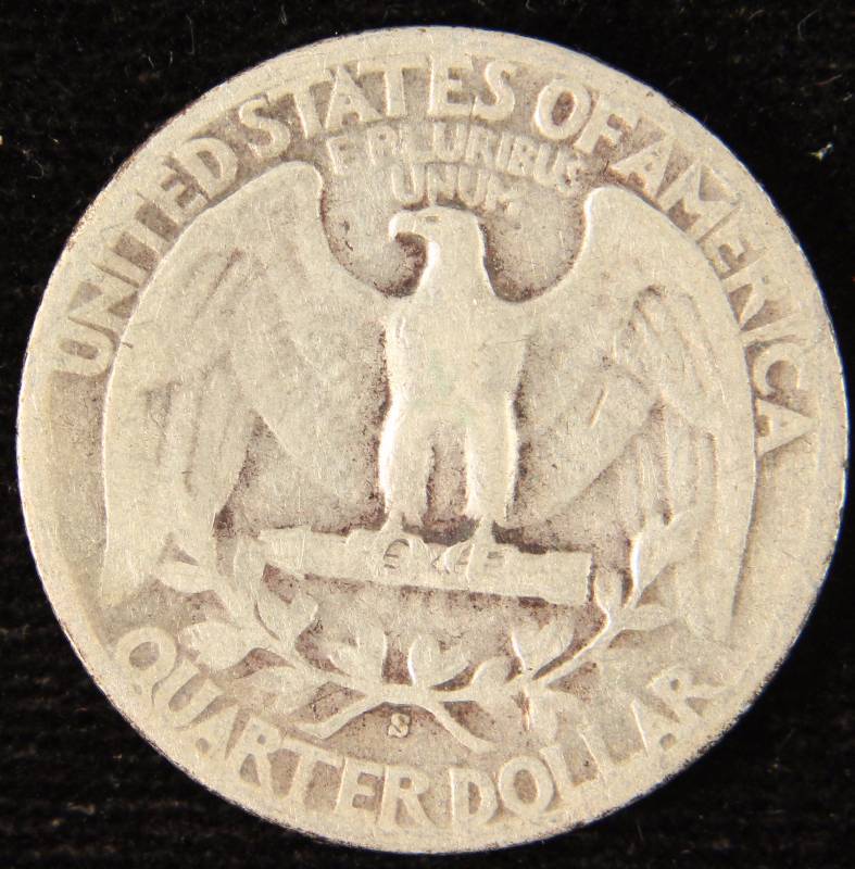 1942-S WASHINGTON SILVER QUARTER