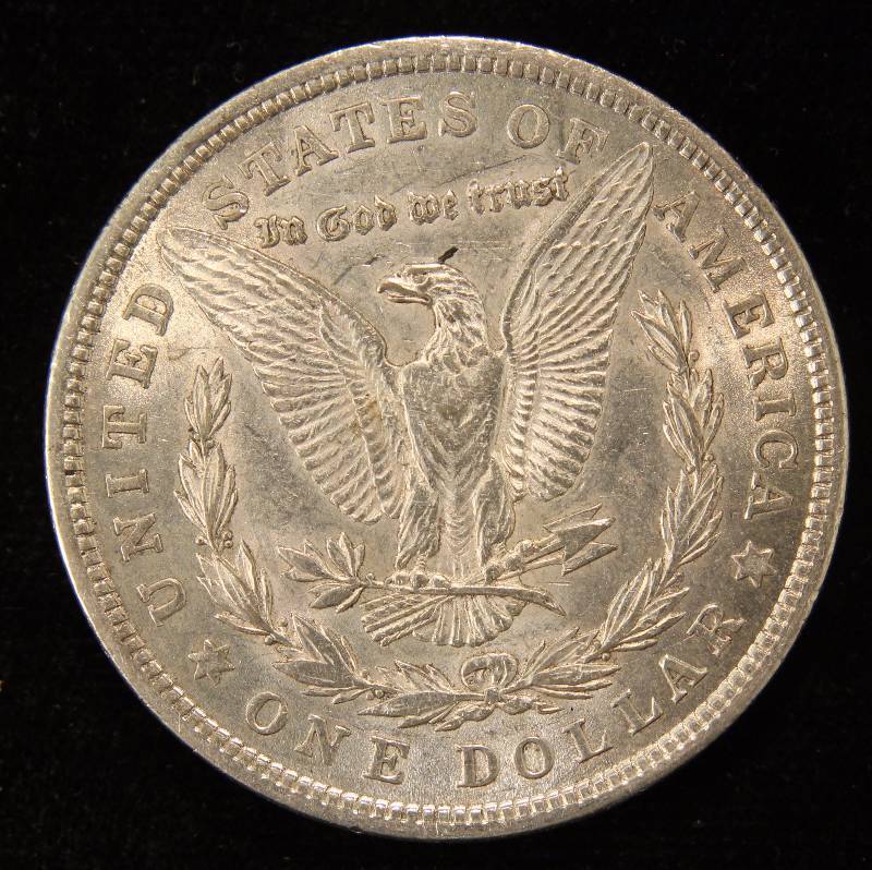 1921 MORGAN SILVER DOLLAR AU