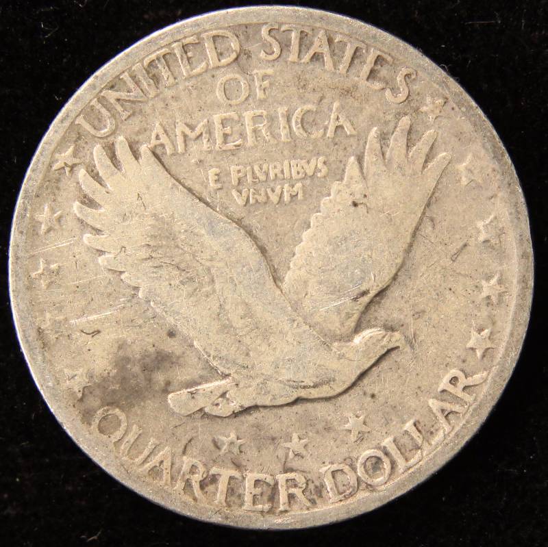 1928 STANDING LIBERTY SILVER QUARTER VG