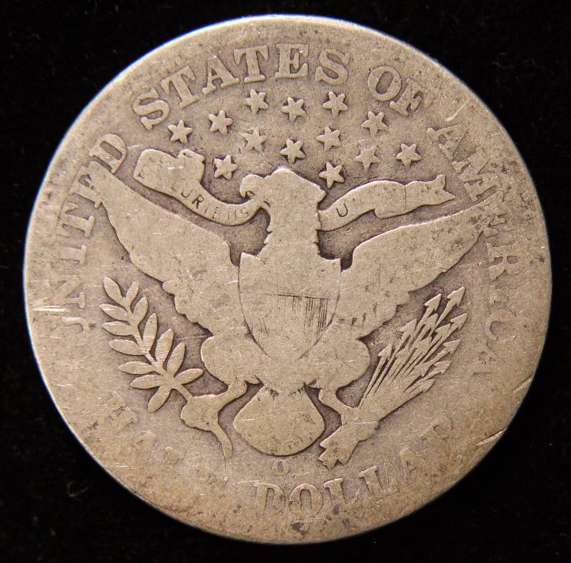 1908-O BARBER SILVER HALF DOLLAR