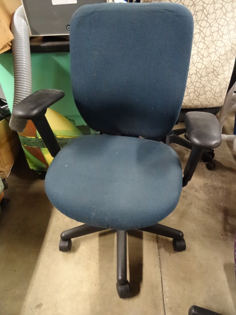 lot 34 image: Office chair on wheels...